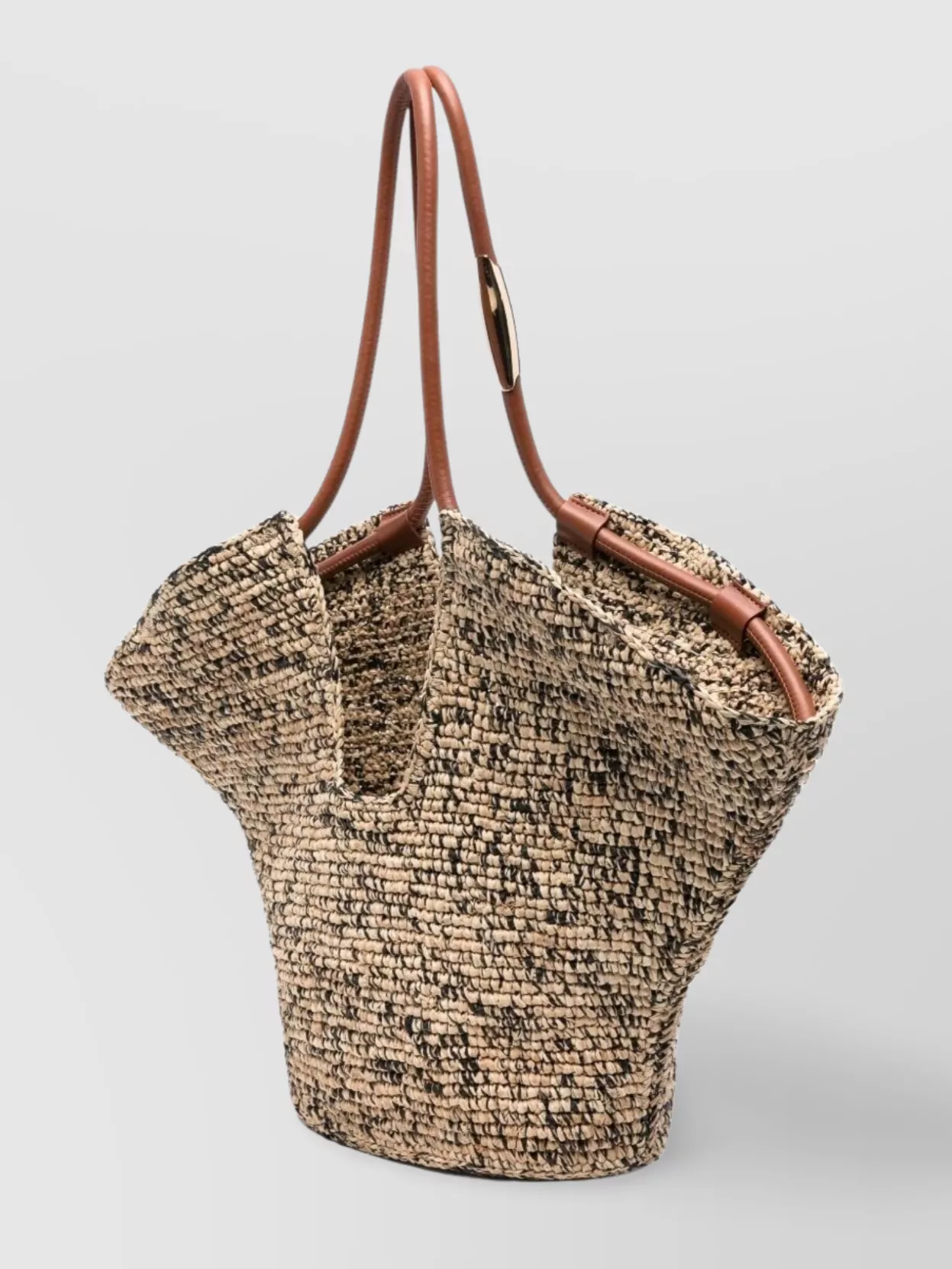 Zimmermann Medium Rafia Tote With Woven Texture And Dual Handles