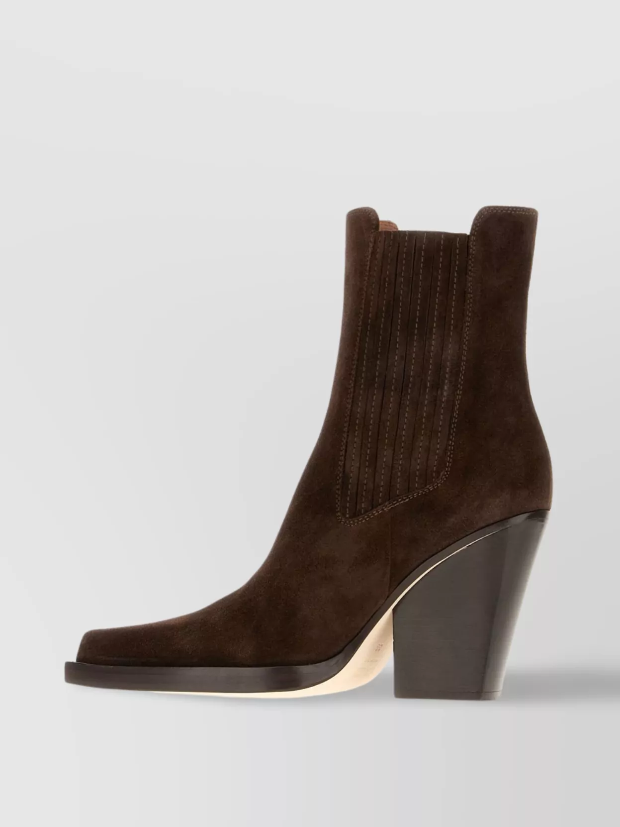 Paris Texas Heeled Boots With Elastic Panels And Suede Finish