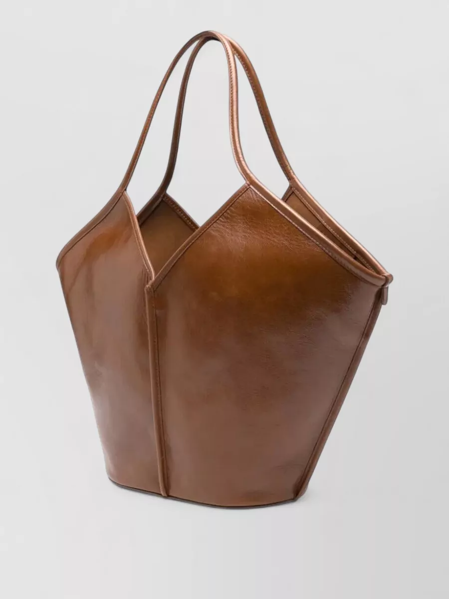 Hereu Calella Leather Tote Bag Dual Handles