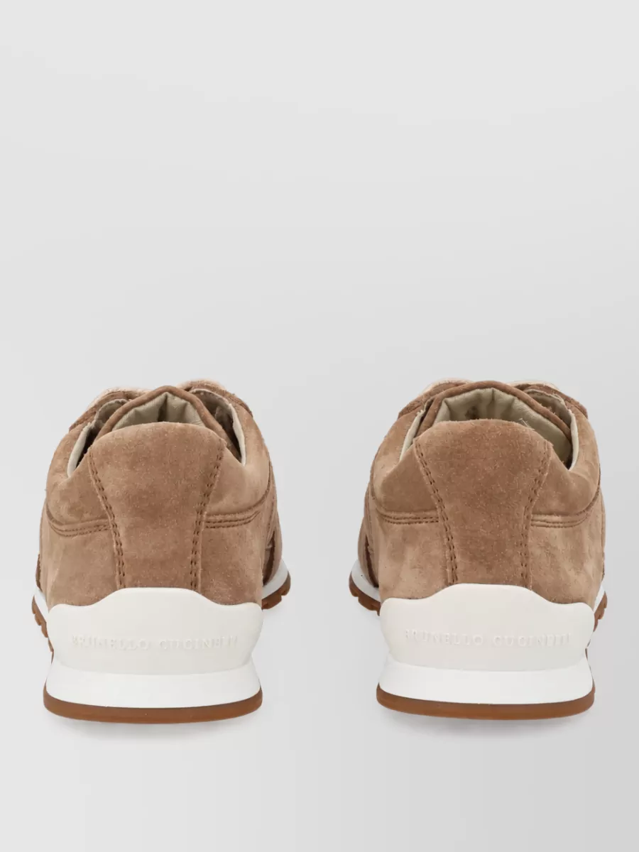 Brunello Cucinelli Suede Lace-Up Sneakers
