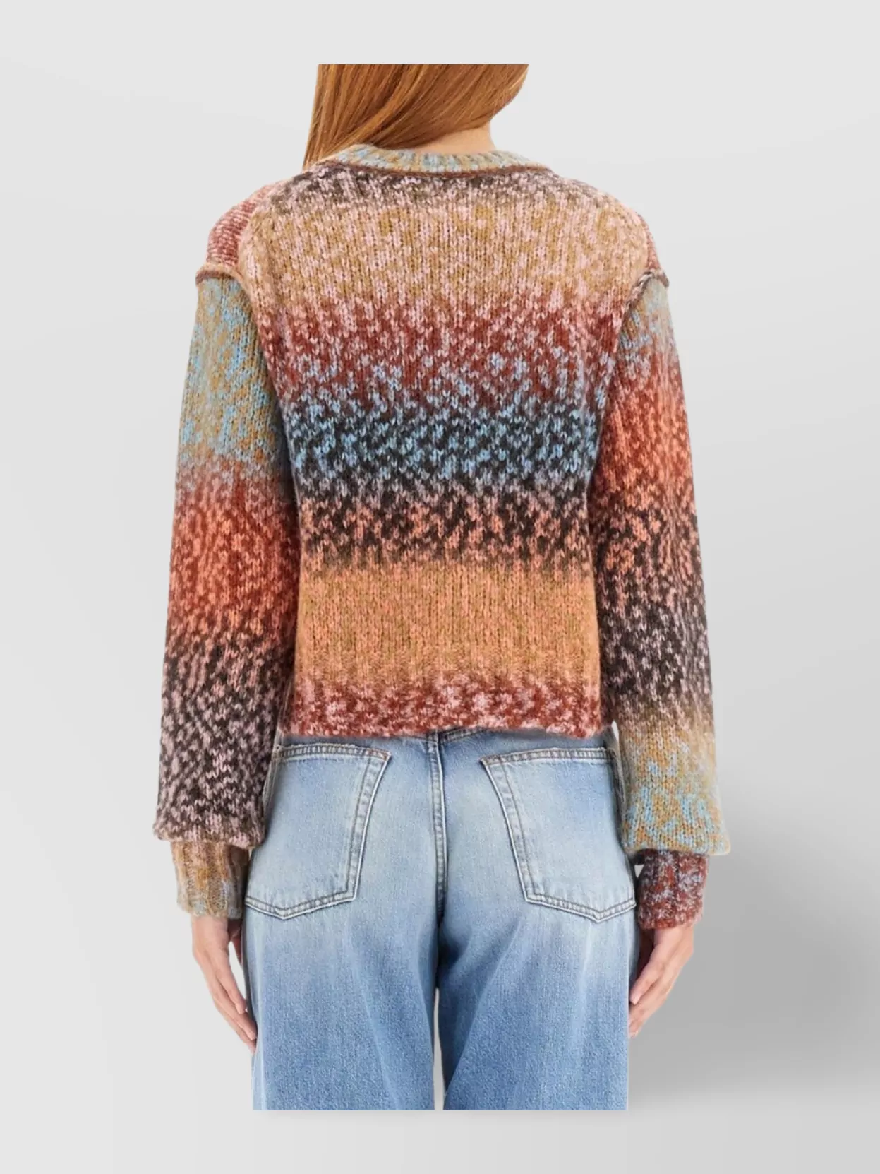 Acne Studios Cropped Long Sleeve Wool Jersey Top