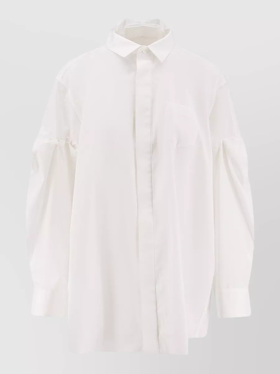 Sacai oversized poplin shirt