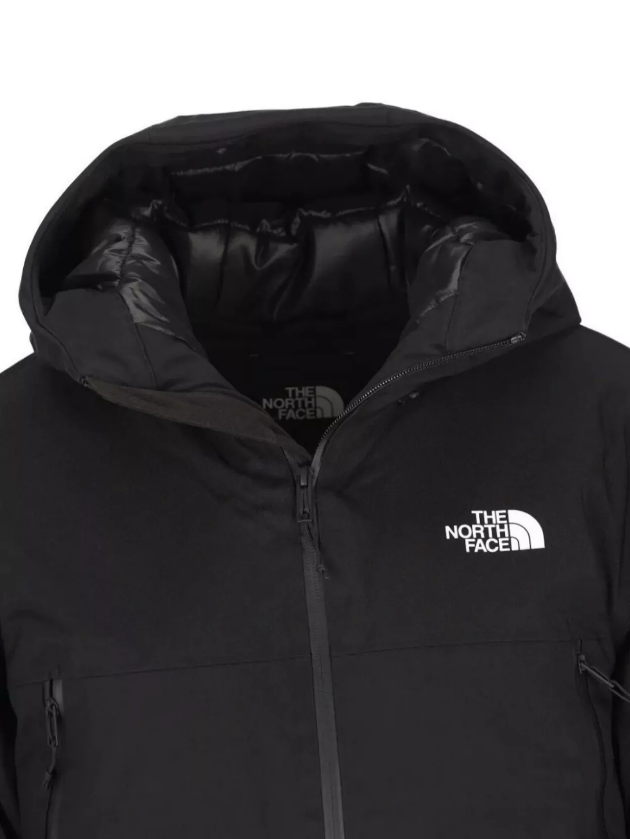 The North Face Down Hooded Jacket Side Pockets