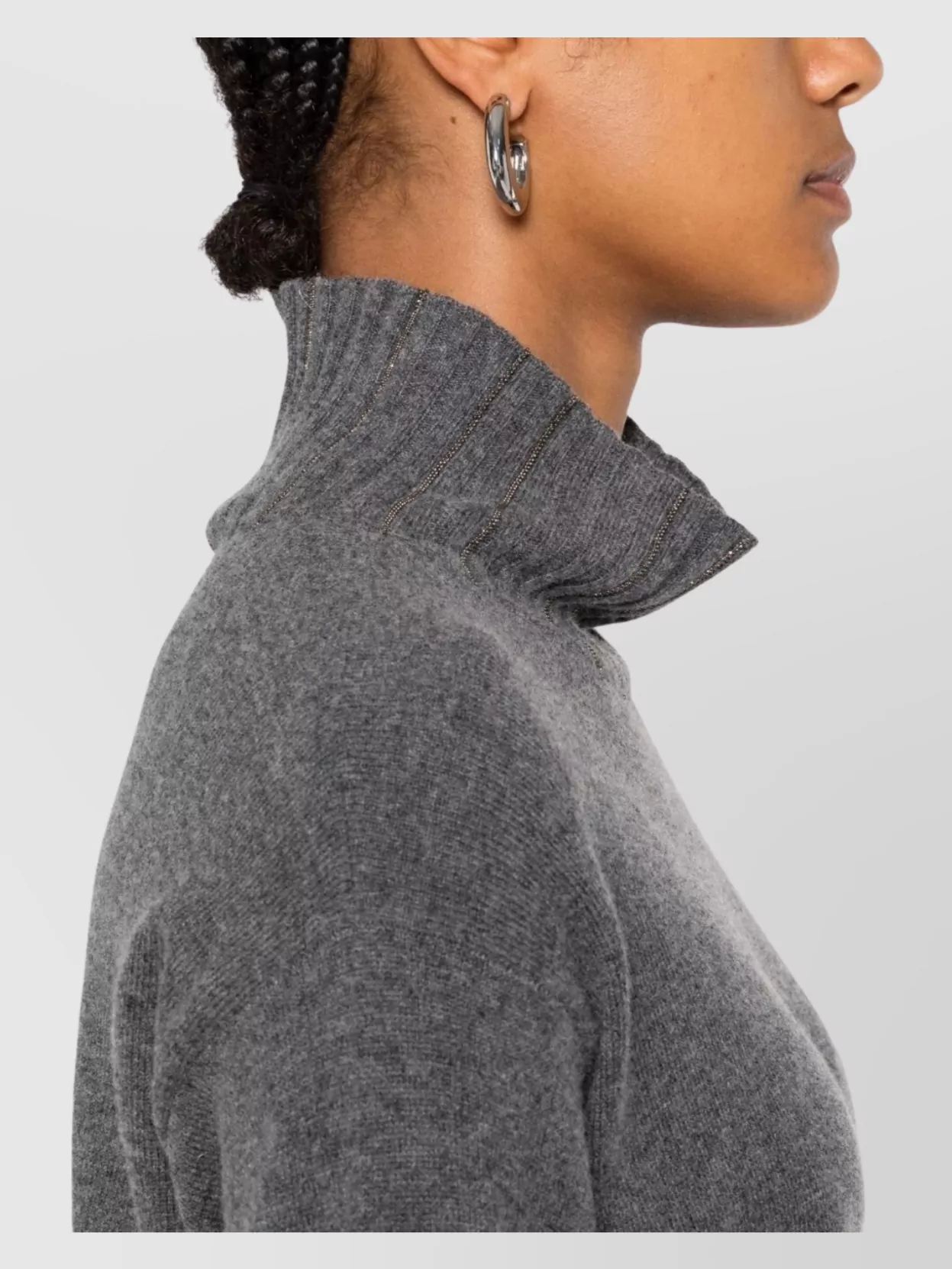 Fabiana Filippi Short Wool Dress Featuring Long Sleeves
