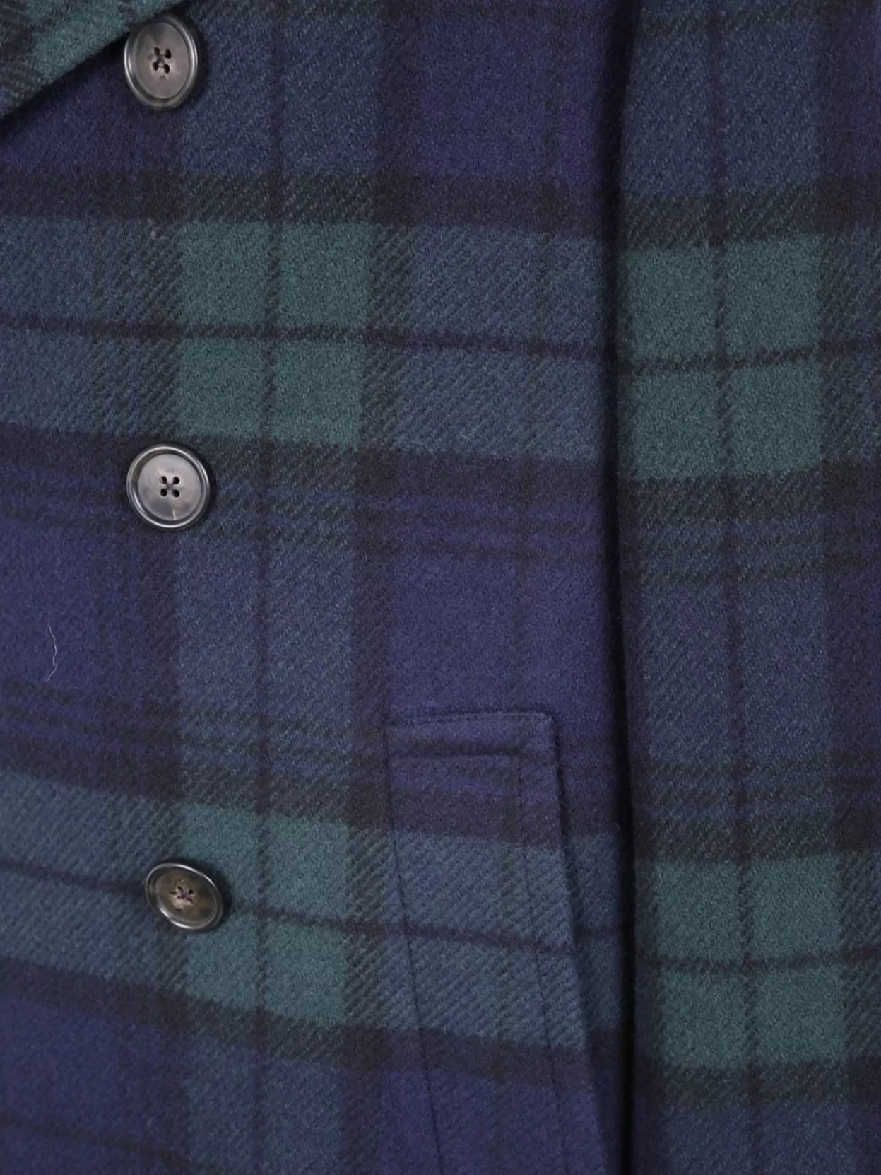 Polo Ralph Lauren Plaid Bomber Jacket Notched Lapels In Blue