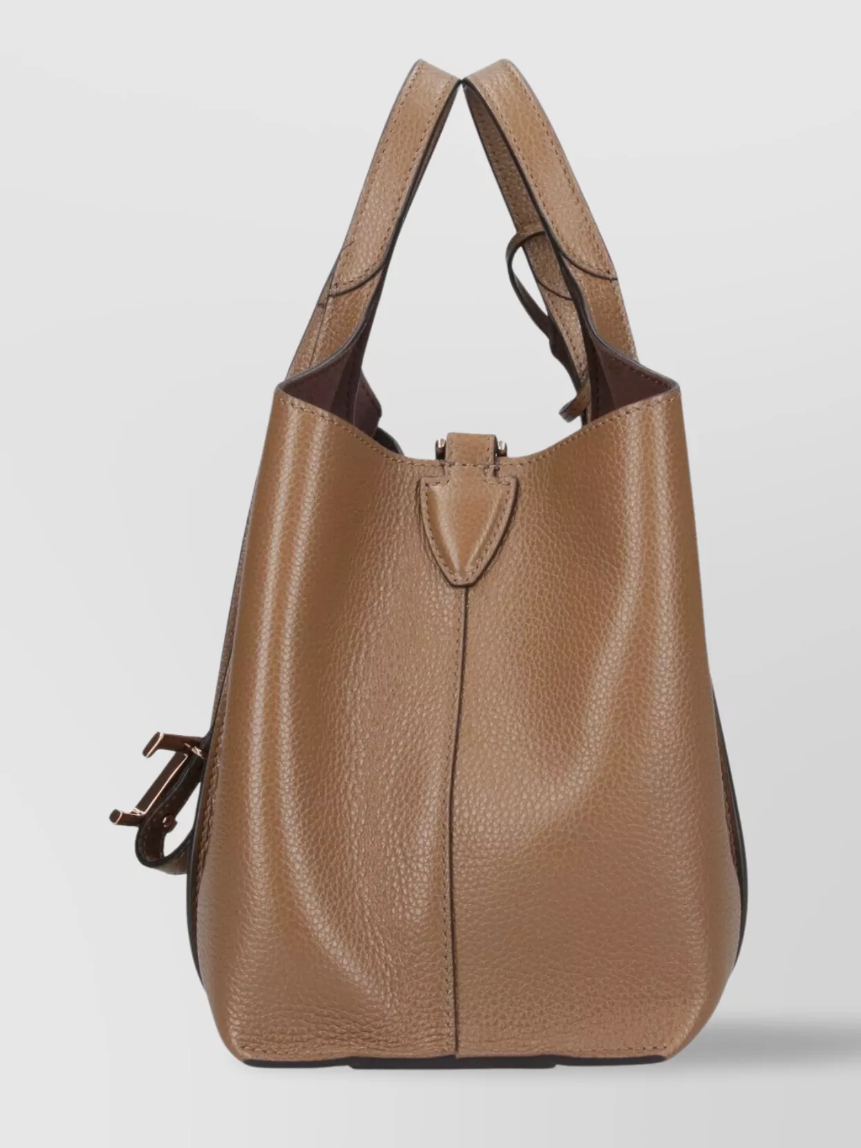 Tod's Pebbled Texture Shoulder Bag With Top Handle
