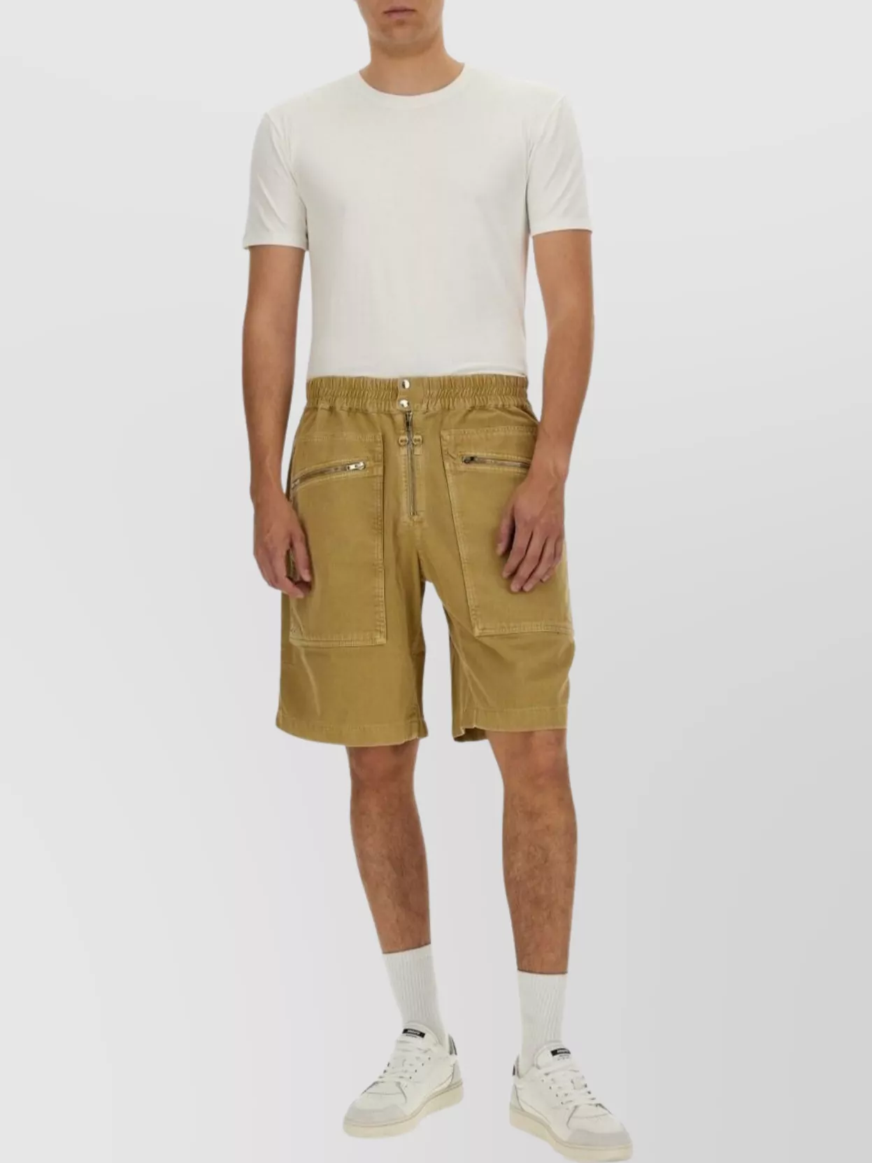 Isabel Marant Jayah Bermuda Shorts With Pockets And Belt Loops