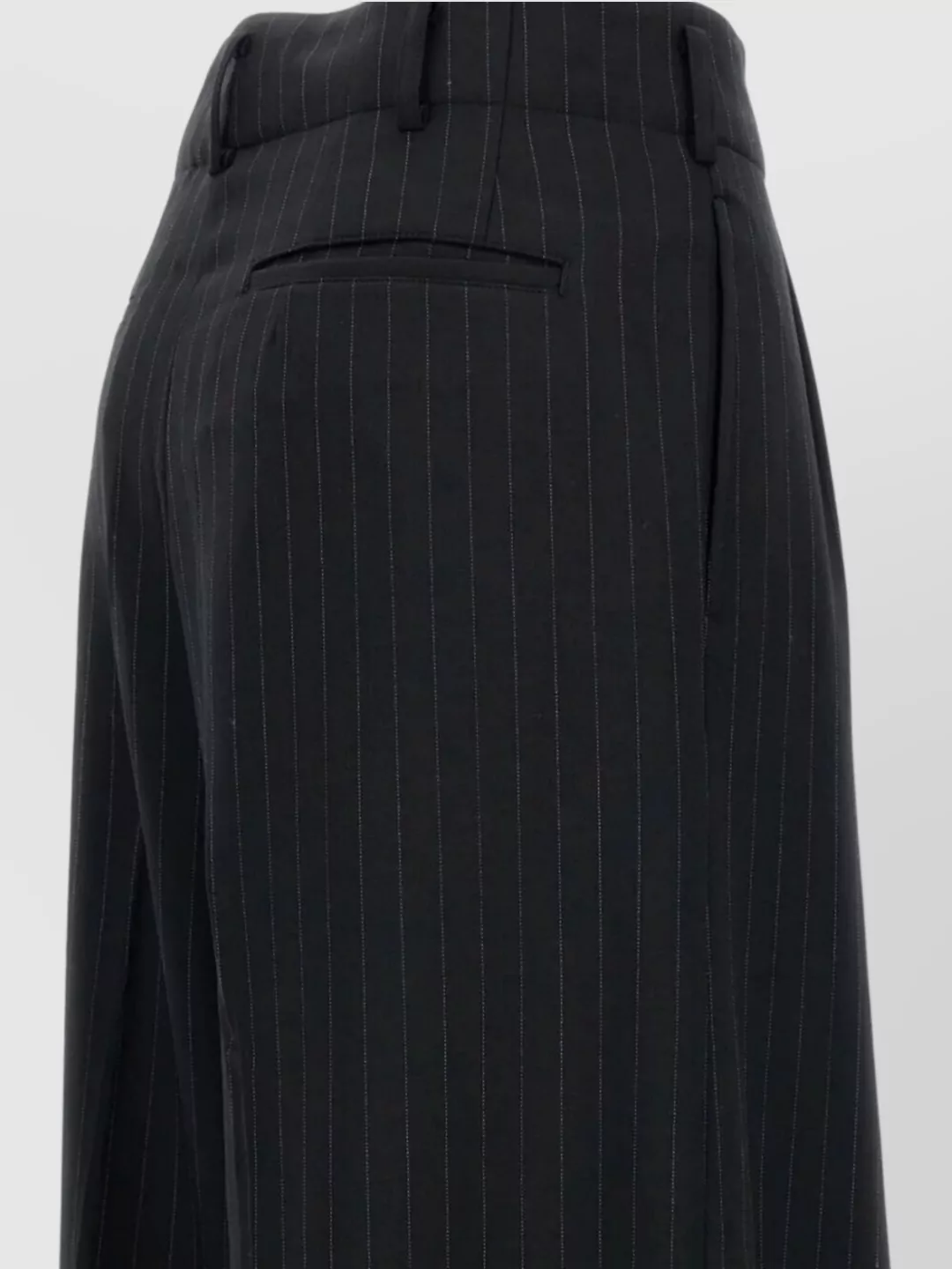 Comme Des Garçons Tailored Pinstripe Wide Leg Trousers