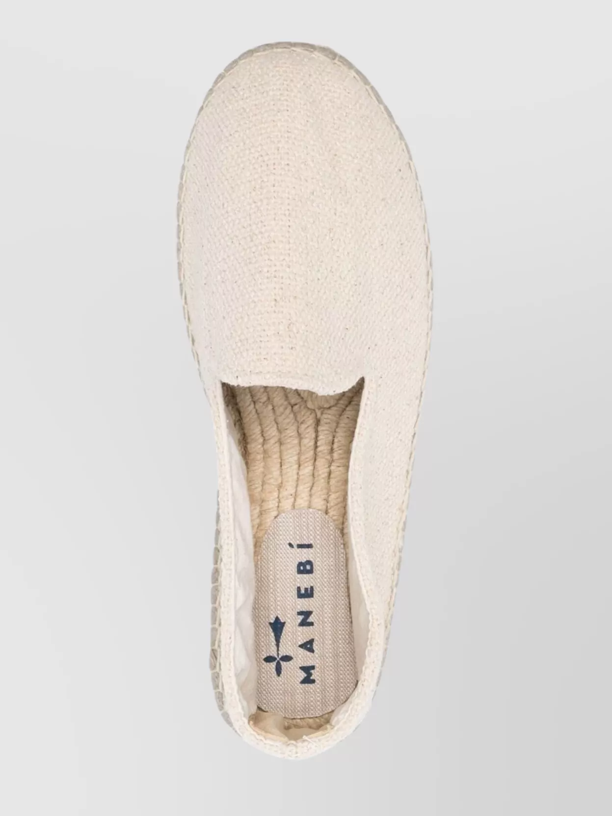 Manebi Yucatan Embroidered Jute Round Toe Espadrilles In Metallic