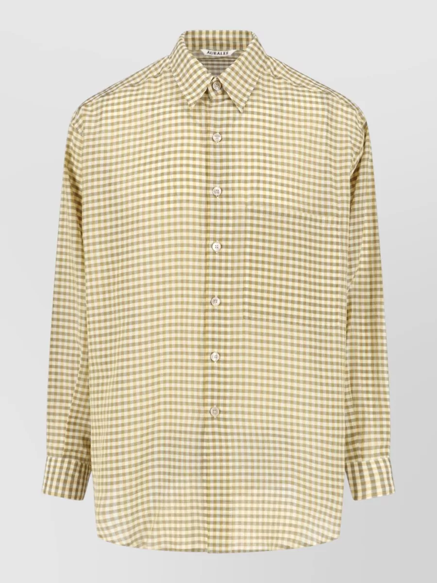 Auralee checked shirt