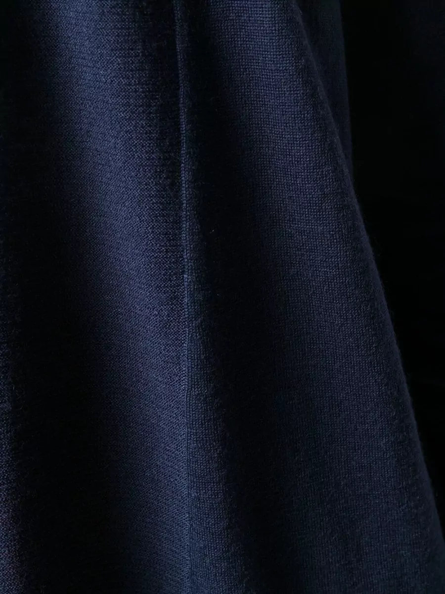 La Rose Merino Wool Fine-Knit Longline Cardigan