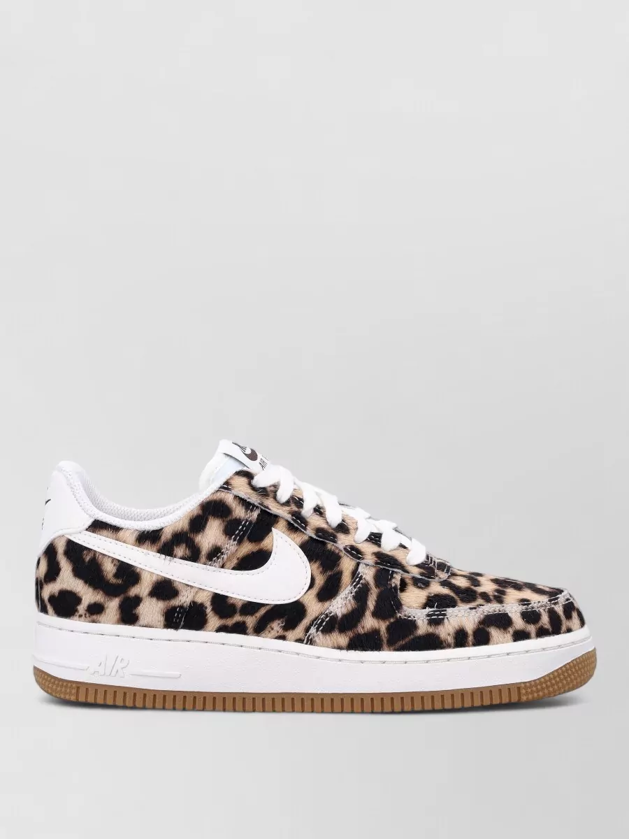Nike Leopard-Print Pony Hair Leather Low-Top Sneakers