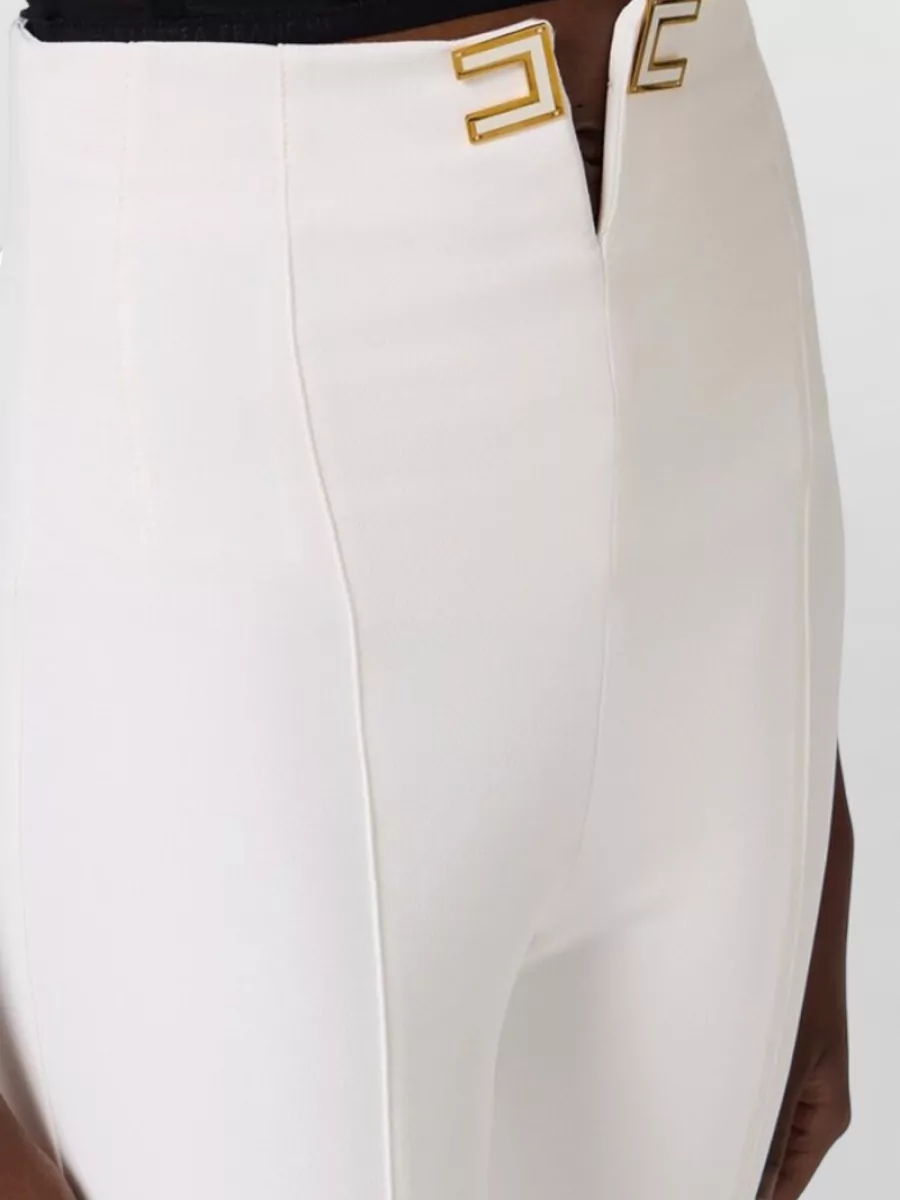 Elisabetta Franchi High-Rise Straight-Leg Trousers