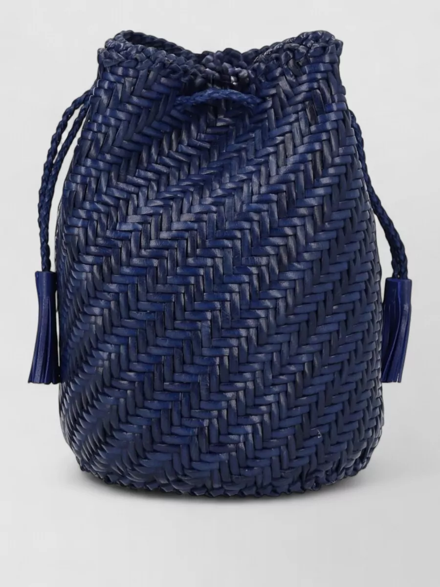 Dragon Diffusion Pompom Double Jump Leather Bucket Bag
