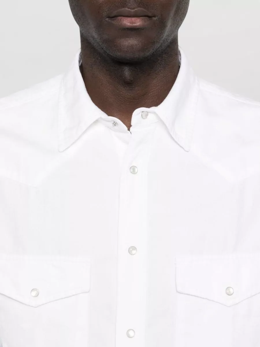 Jacob Cohen Cotton Blend Shirt Long Sleeves Collar
