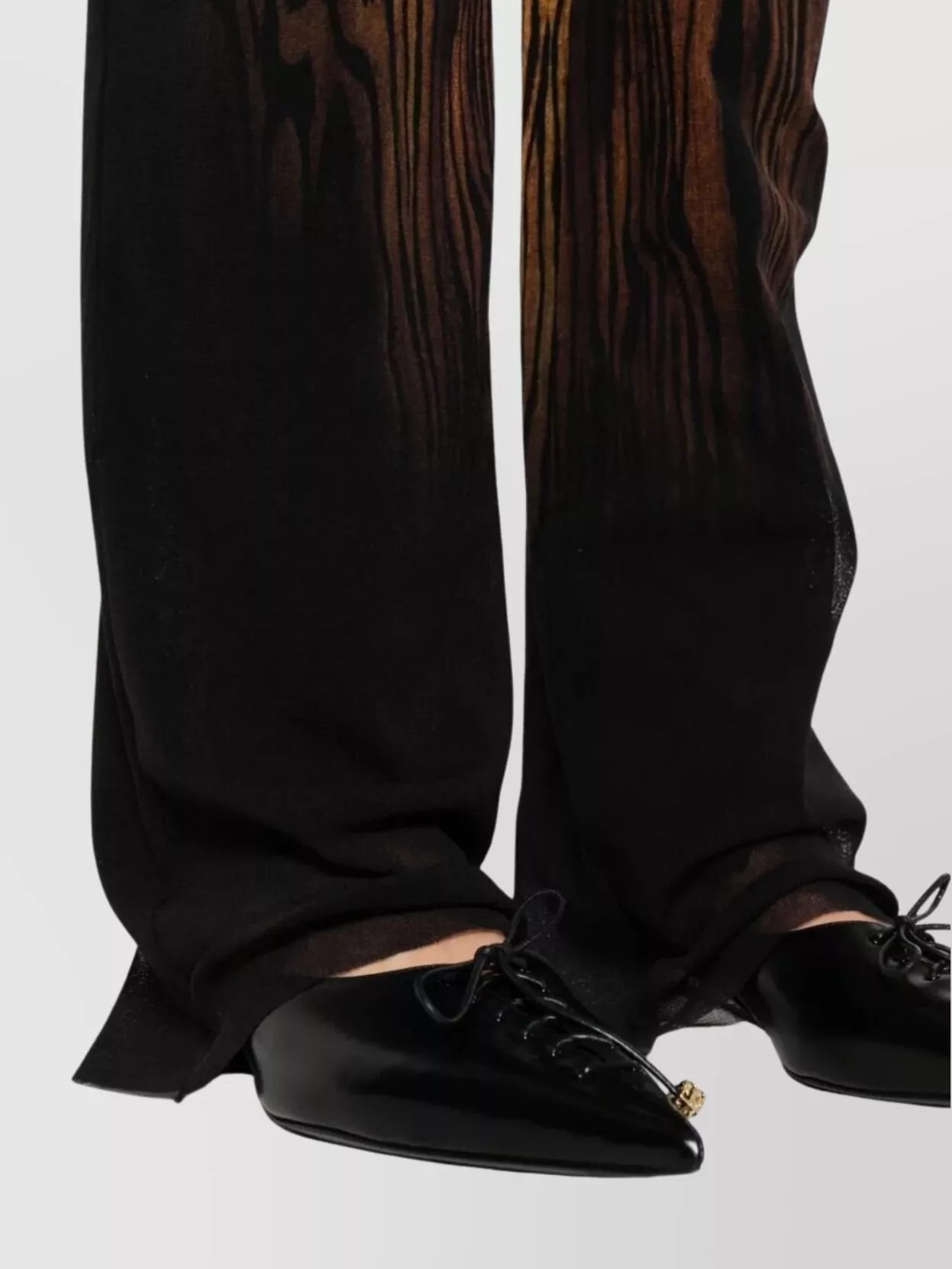 Jean Paul Gaultier Wood Printed Mesh Trouser