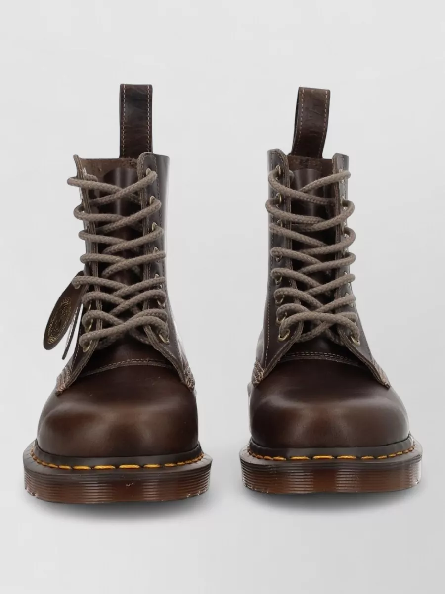 Dr Martens leather lace-up boots