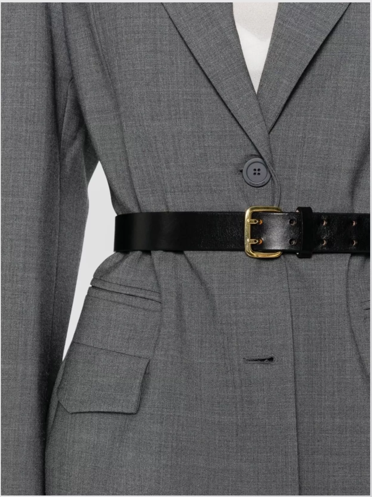 Semicouture Isabella Jacket With Flap Pockets And Lapels