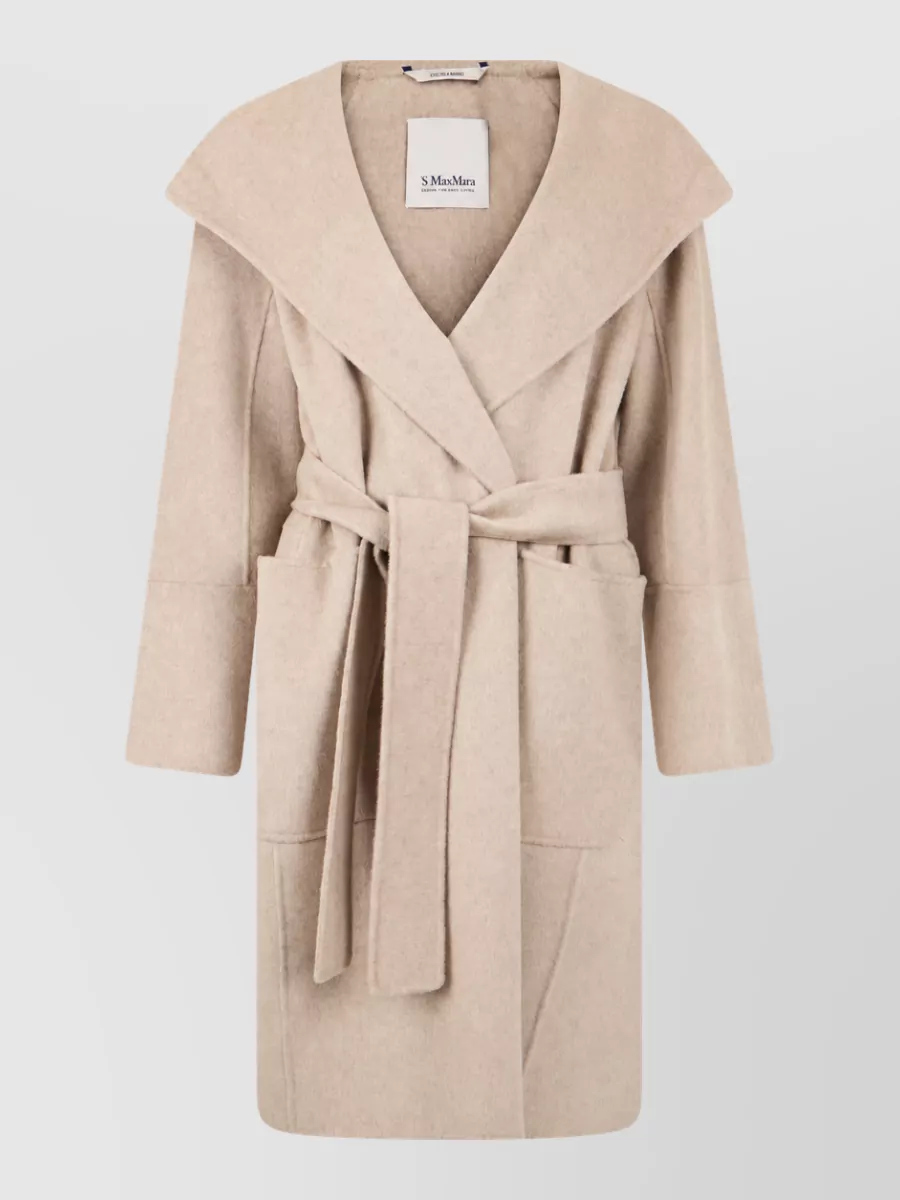 S Max Mara cashmere-blend belted coat