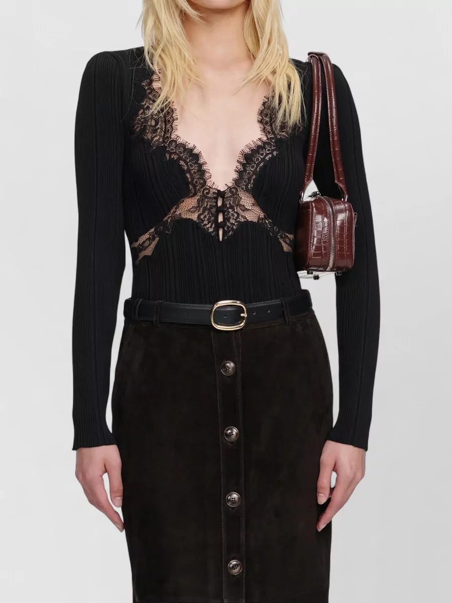 Self-Portrait Metallic Off-The-Shoulder Ruffled Top