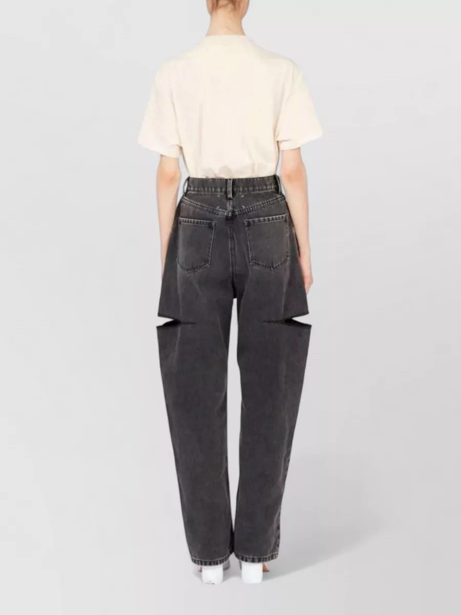 Maison Margiela Denim High-Rise Tapered Jeans