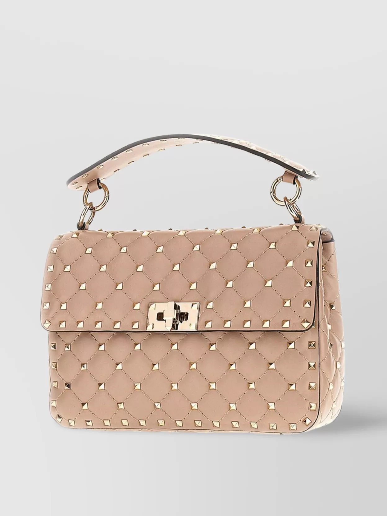 Valentino Garavani Medium Rockstud Spike Handbag In Antique Leather