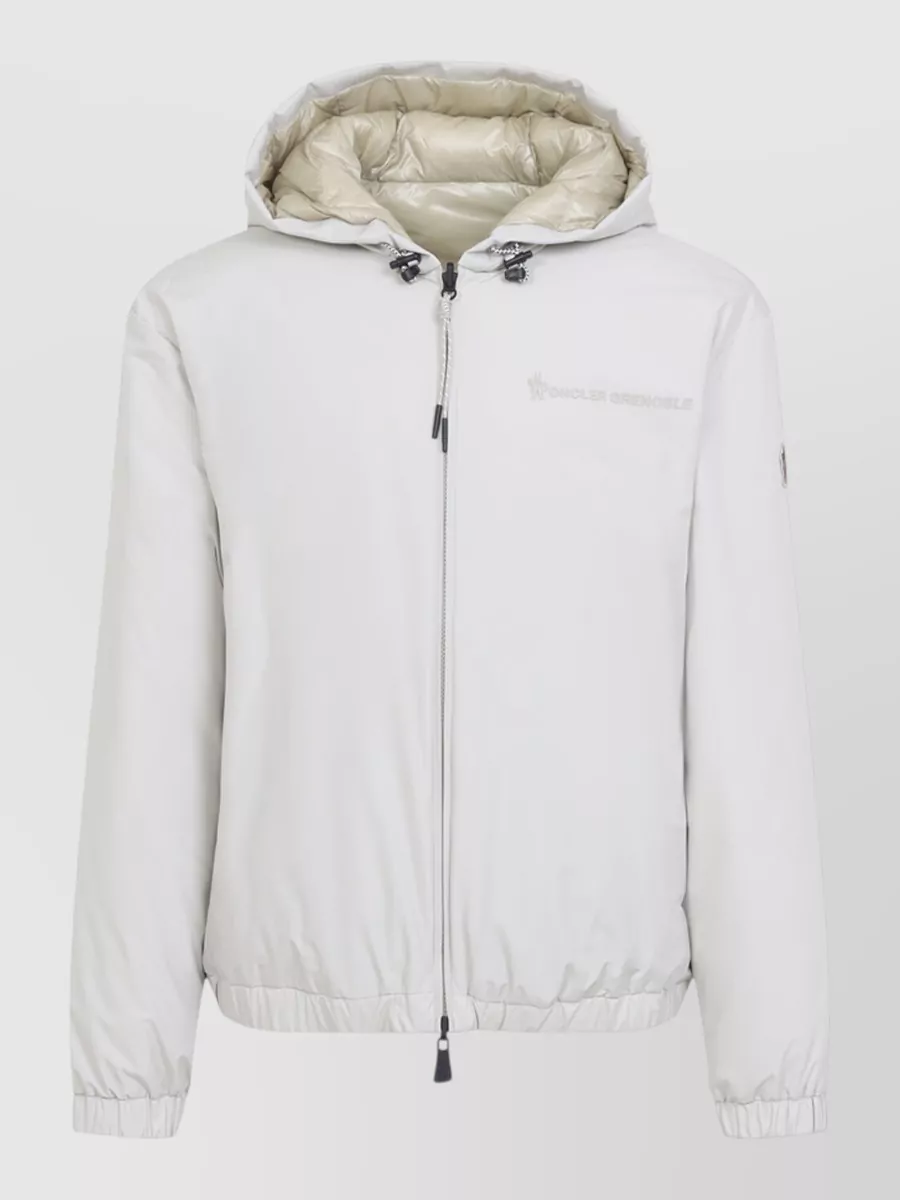 Moncler Grenoble Berguns Hooded Bomber Jacket Quilted Cuffs