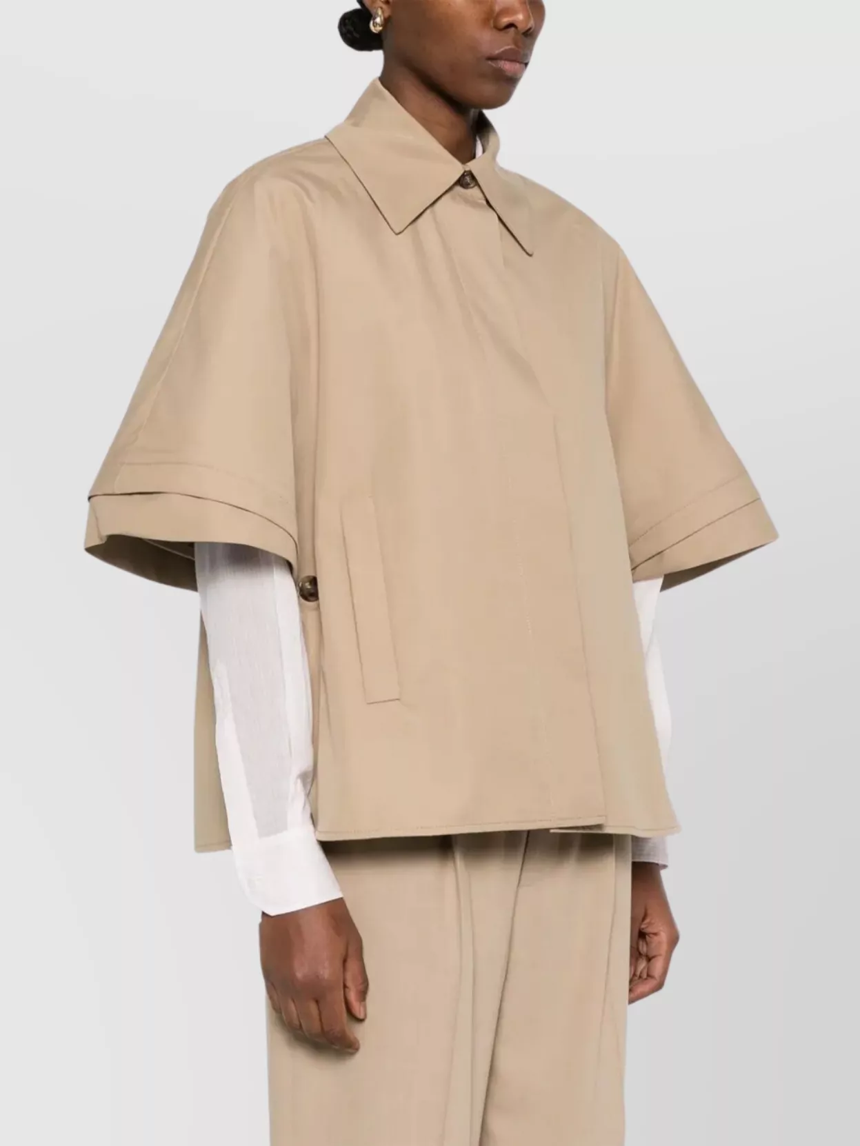 Max Mara Word Of Sand Boxy Jacket In Pink