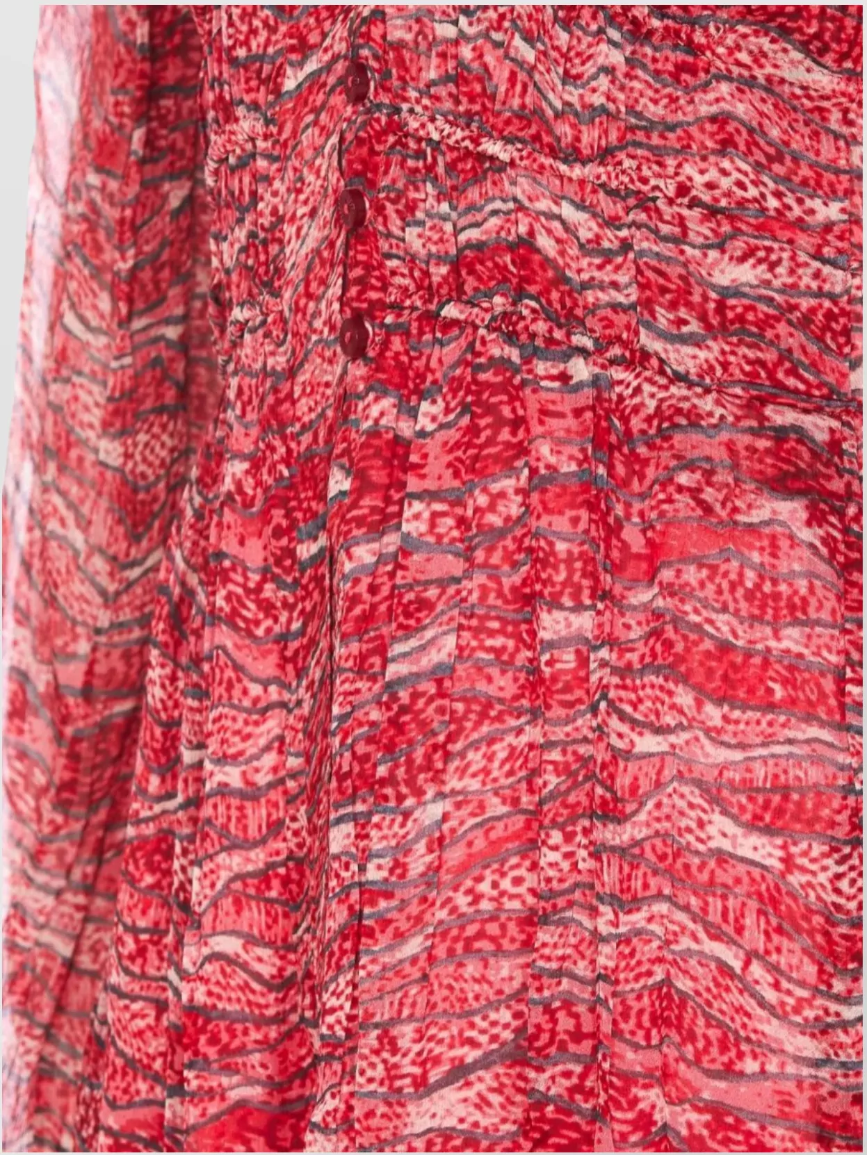 Shop Isabel Marant Étoile Printed Sheer Fabric Tiered Dress