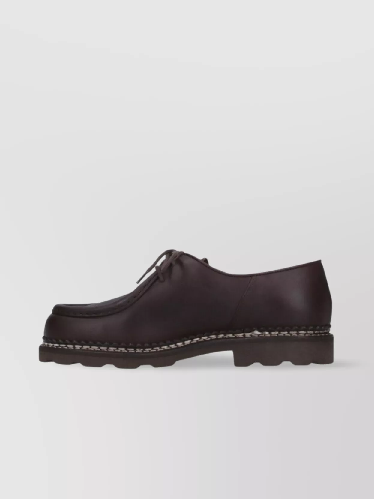 Shop Paraboot Brogues Leather Contrast Stitching