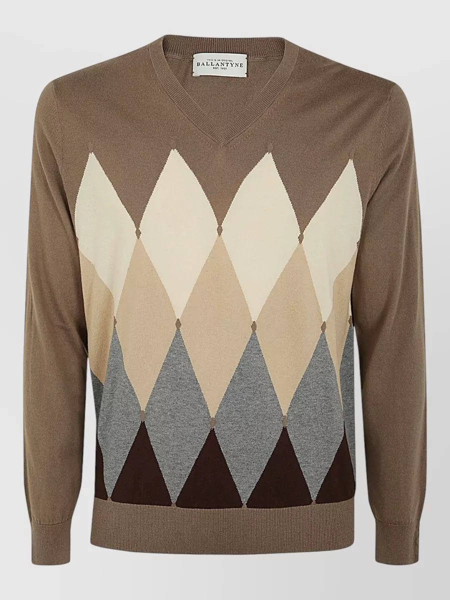 Ballantyne cashmere v-neck jumper