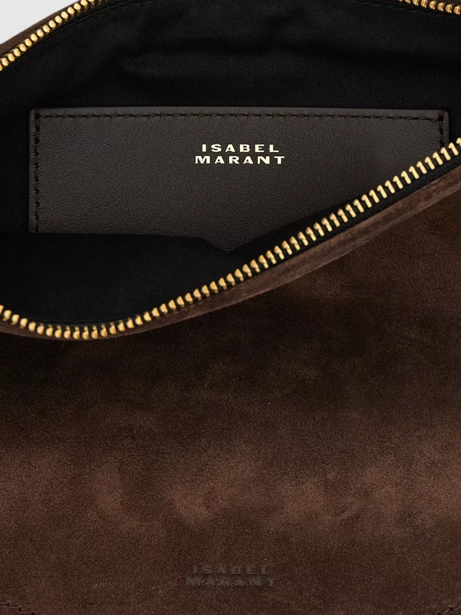 Isabel Marant Oskan Soft Zip Leather Shoulder Bag