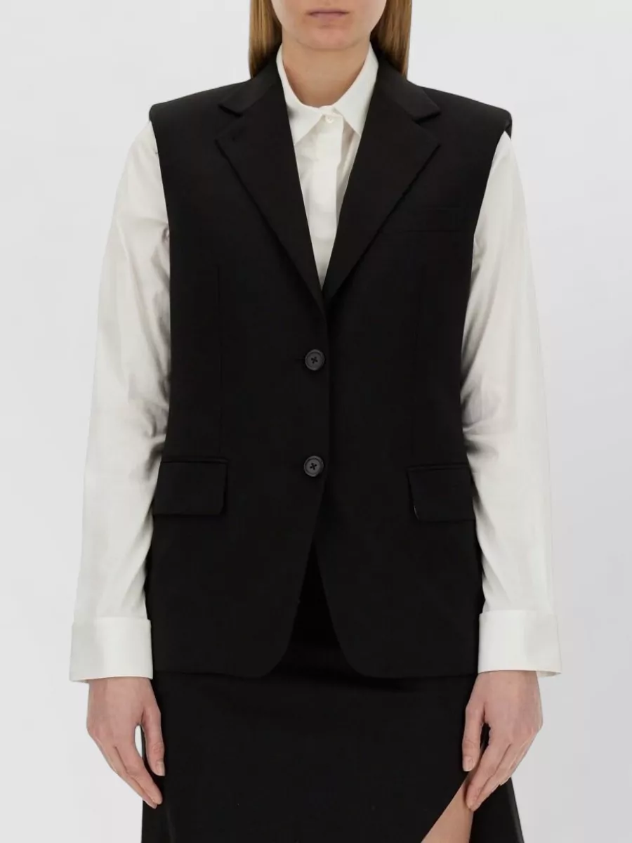 Helmut Lang Virgin Wool Oversized Vest