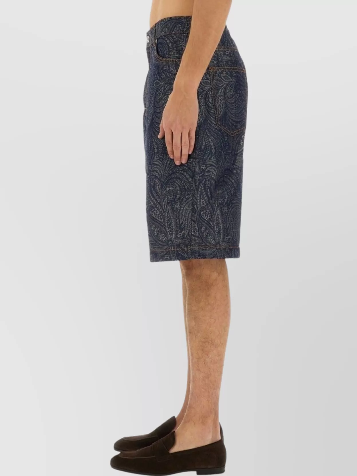 Etro Jacquard Paisley Bermuda Shorts