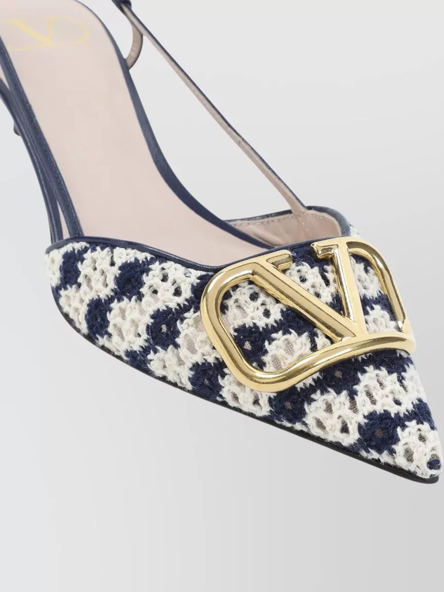 Valentino Garavani Crochet Slingback Pumps