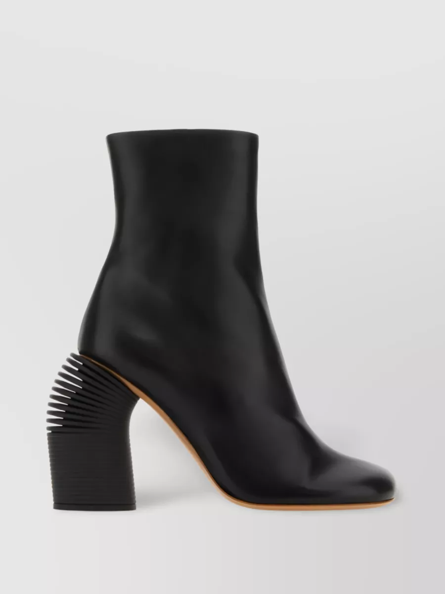 Shop Off-white Tonal Spring 110mm Leather Boots In Black