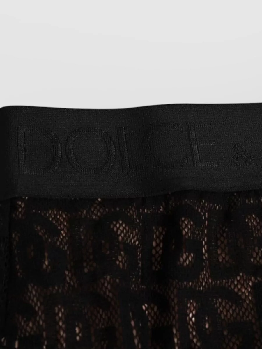 Dolce&Gabbana Lace High-Waist Bikini Briefs