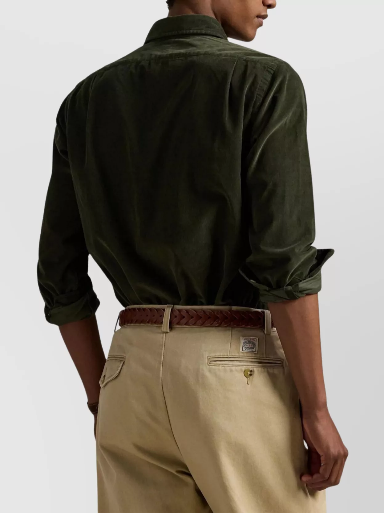 Polo Ralph Lauren Collared Shirt With Cuffed Long Sleeves