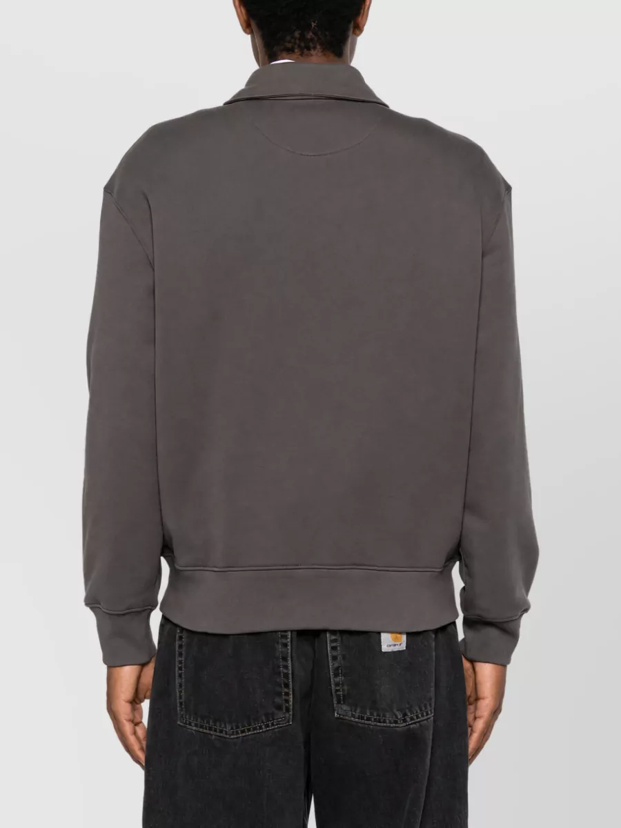 Maison Kitsuné Organic Cotton Half-Zip Sweatshirt