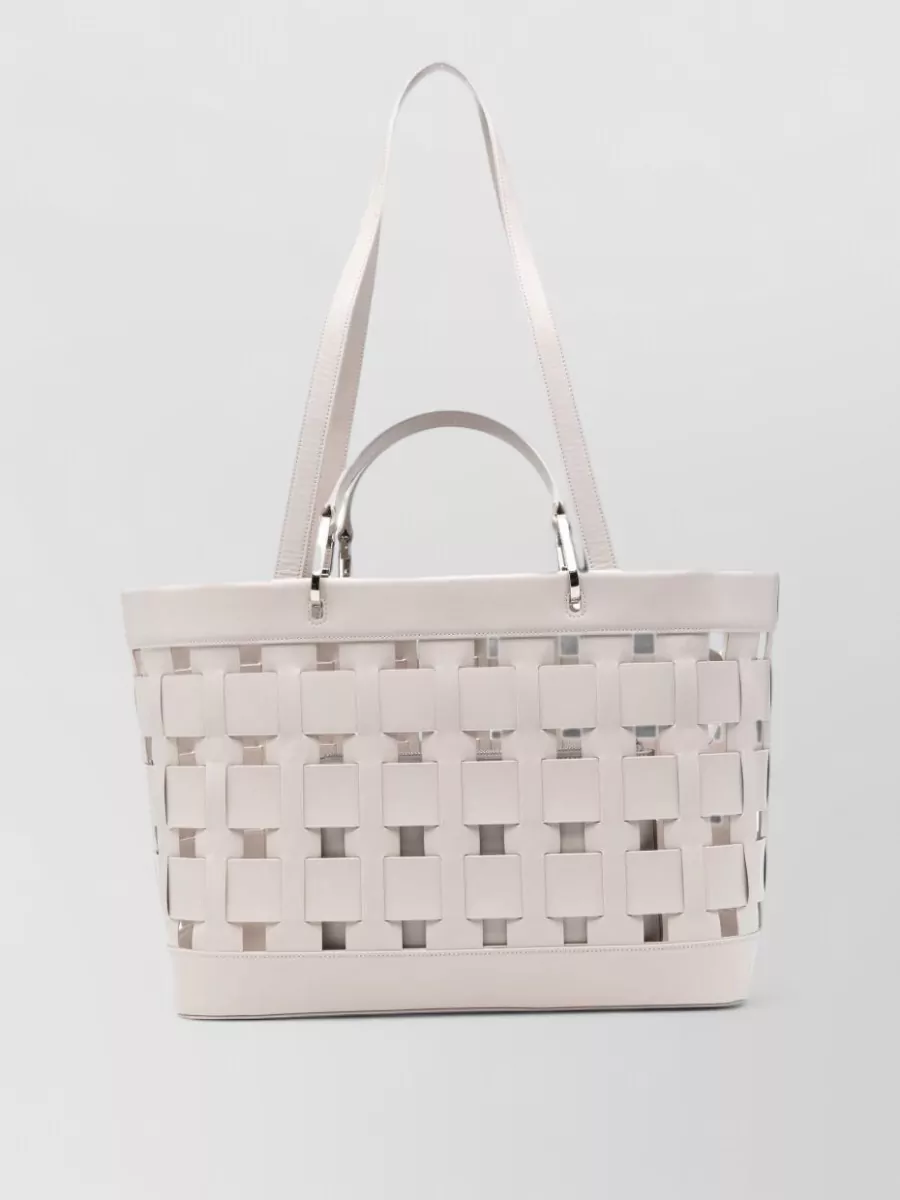 Emporio Armani medium woven tote bag