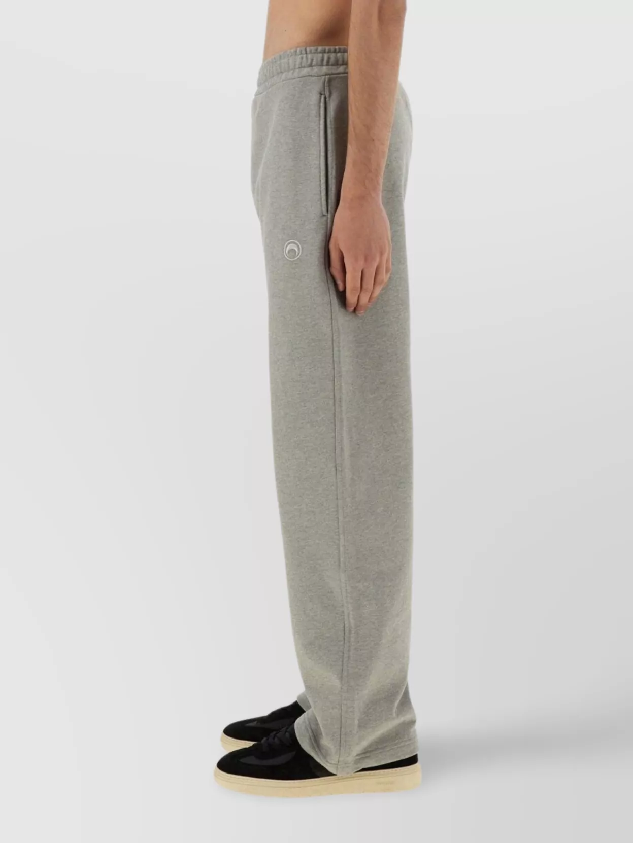 Marine Serre Elastic Waistband Straight Leg Trousers