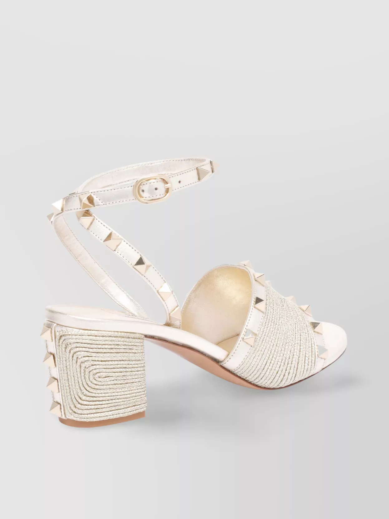 VALENTINO GARAVANI HEEL STRAP SANDALS STUDDED DETAIL