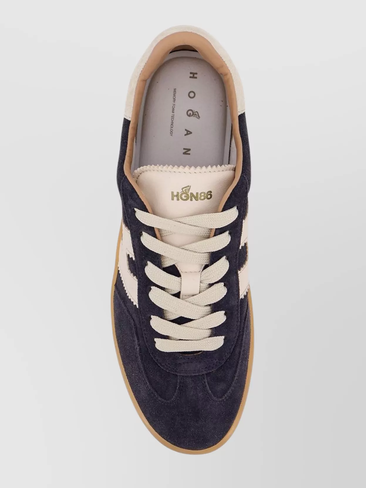 Hogan Cool Low-Top Suede Sneakers With Contrast Heel Tab