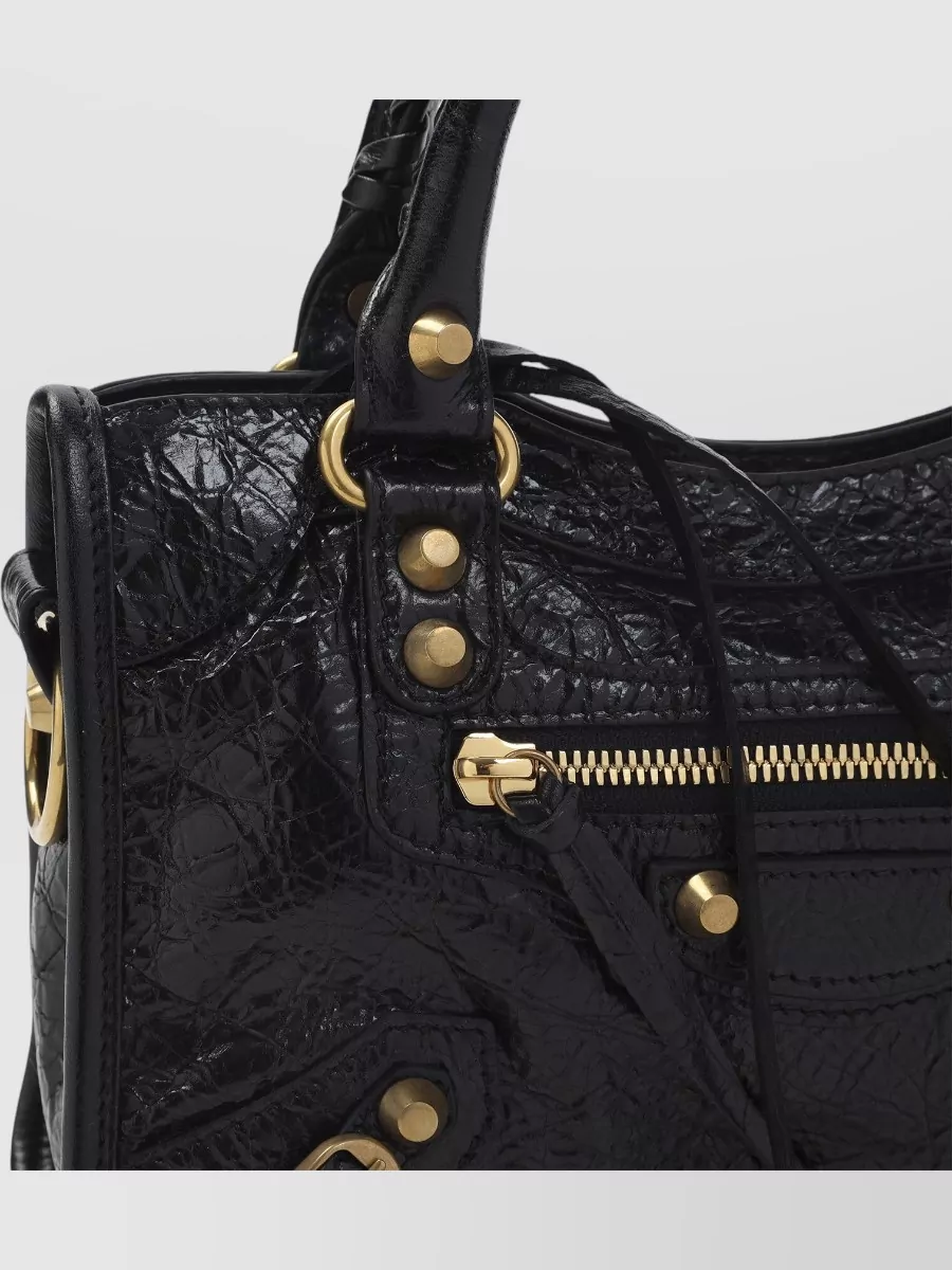 Balenciaga City Mini Shoulder Bag Top Handles Strap