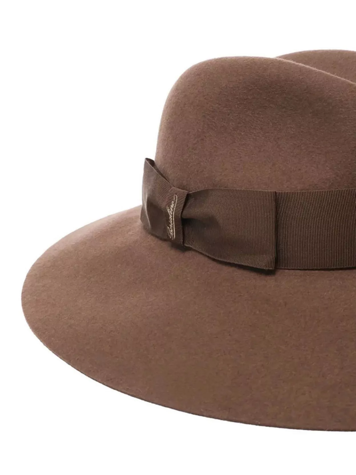 Borsalino Sophie Bow Ribbon Wide Brim Hat