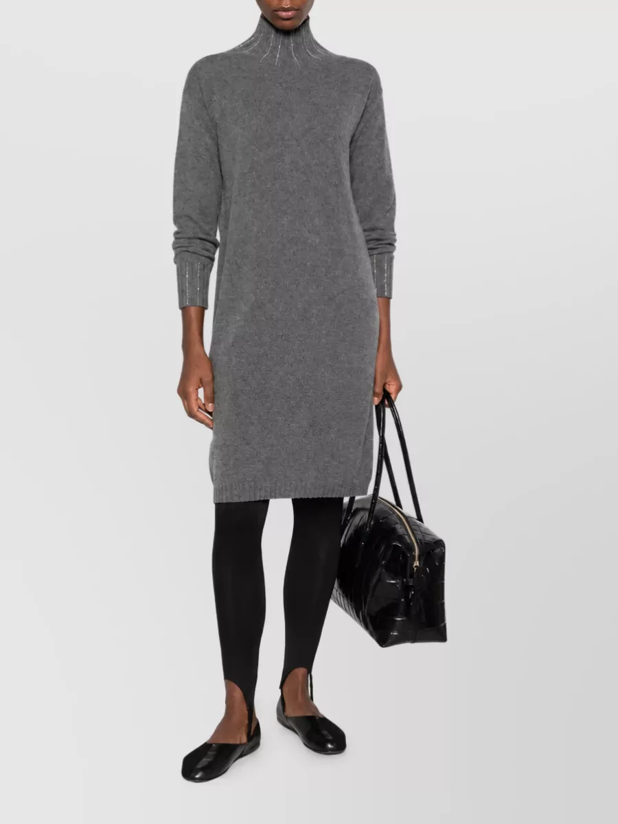 Fabiana Filippi Wool Silk Cashmere Knit Dress