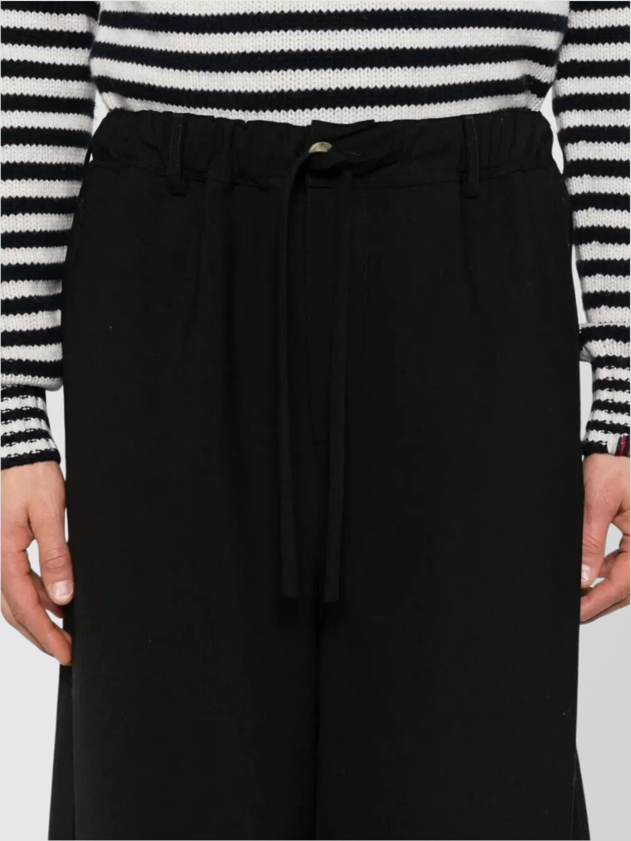 Marni Straight Leg Trousers Elastic Waistband