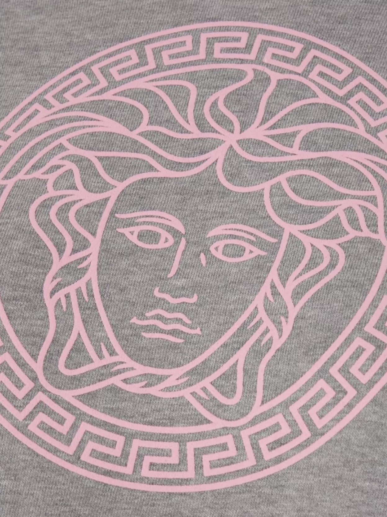 Versace Hooded Cotton Sweatshirt With Kangaroo Pocket And Ribbed Finish