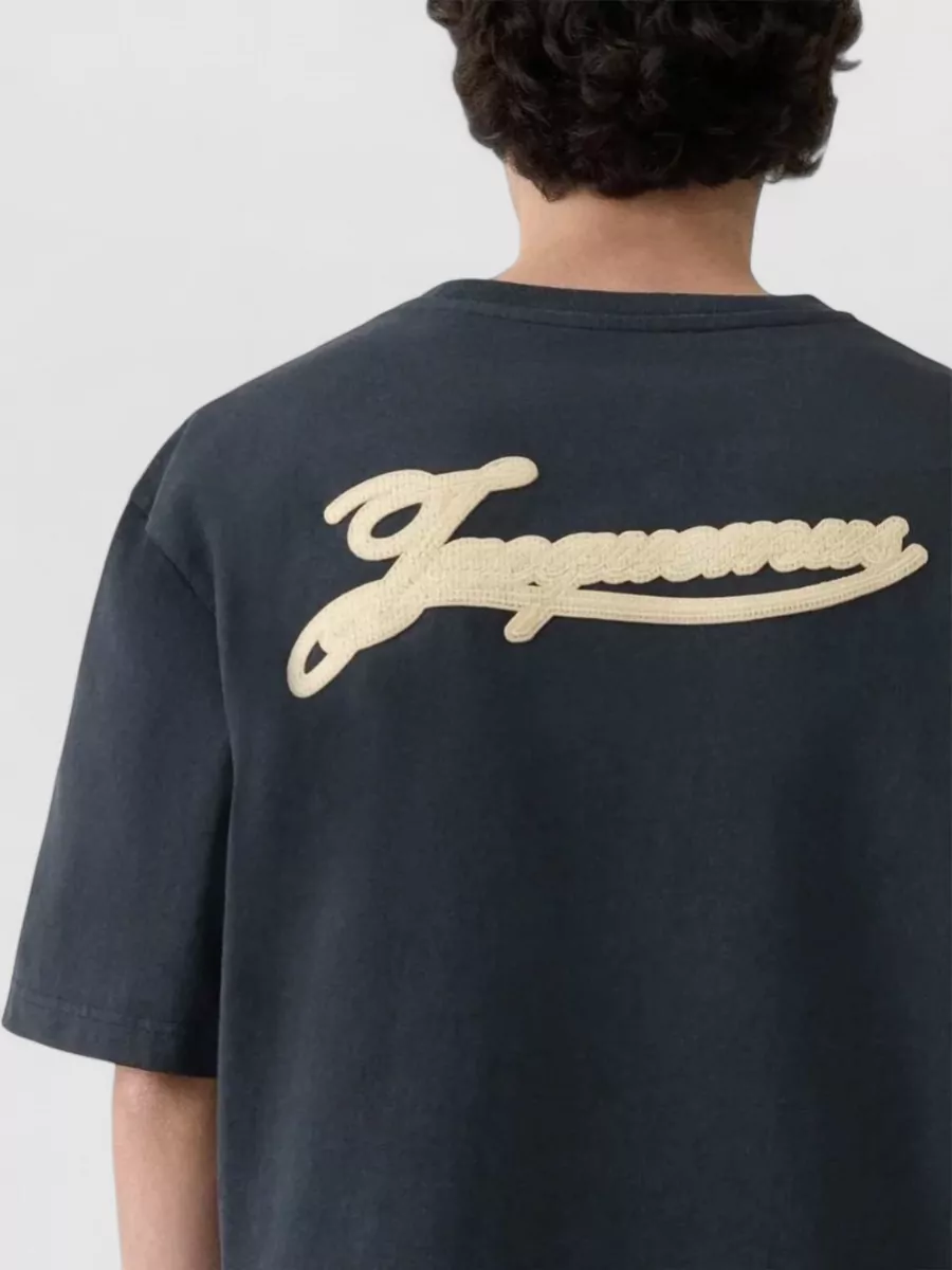 Jacquemus Logo Appliqué Cotton Short-Sleeve T-Shirt