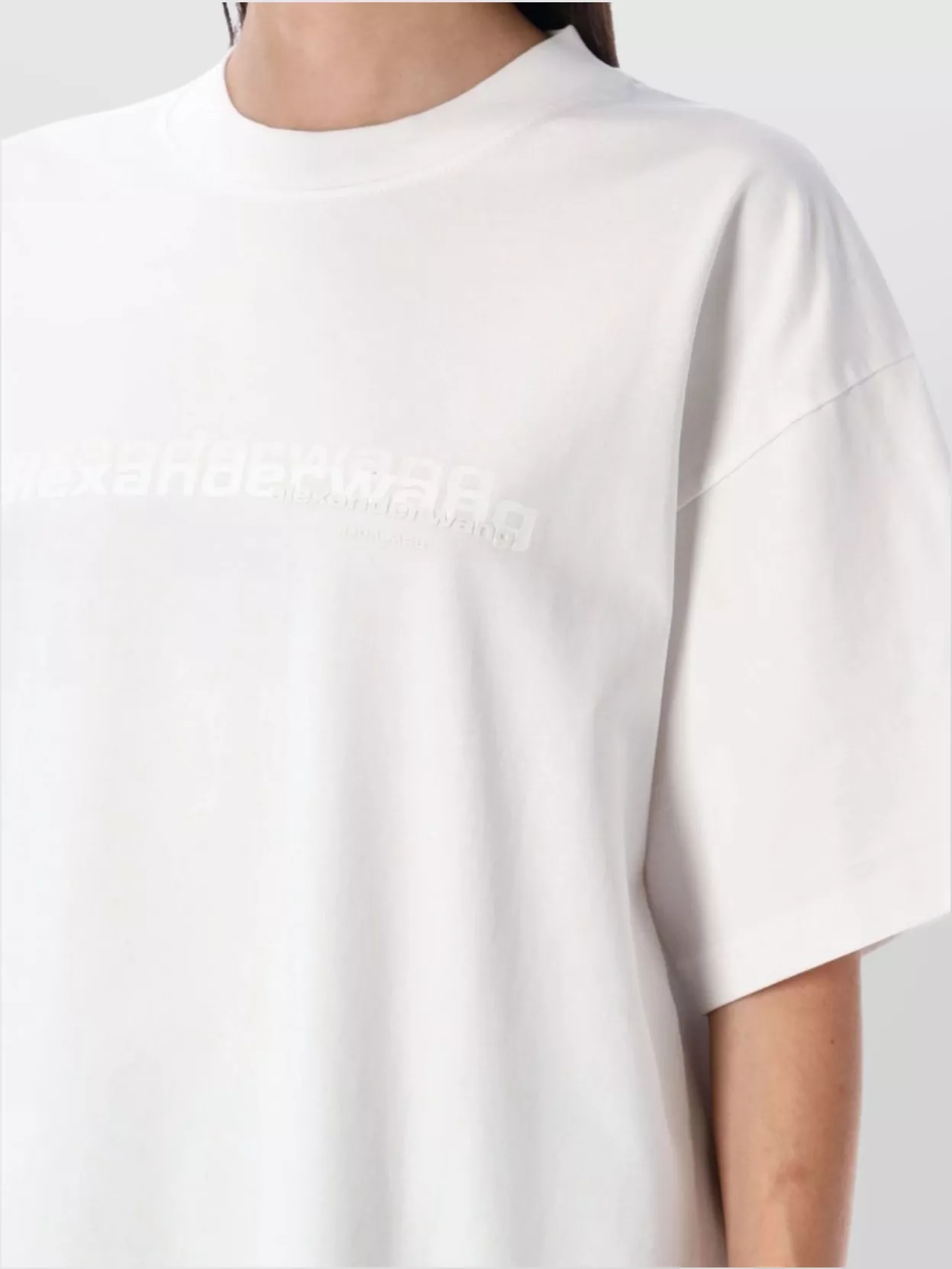 Alexander Wang Crew Neck Relaxed Fit Short Sleeve Top